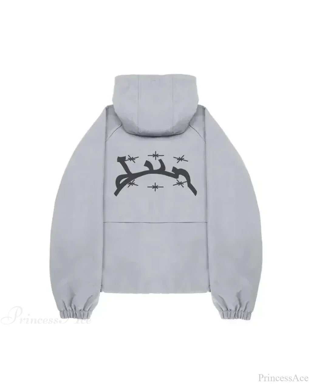 Gothic Punk Washed Zipper Hoodie