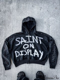 Gothic Rock Letter Print Hoodie