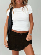 Gothic Ruffled Pencil Skirt