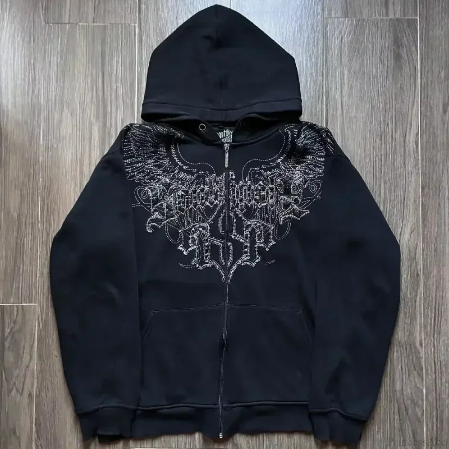 Gothic Skull Zipper Hoodie