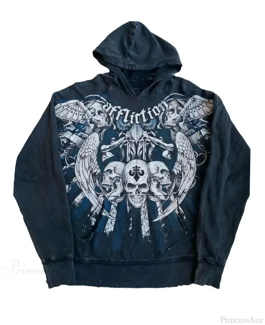 Gothic Skull Zipper Hoodie