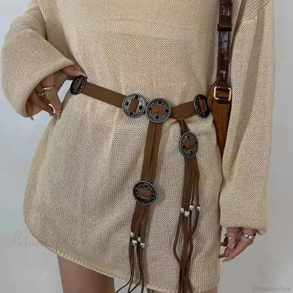 Gothic Tie Rope Waist Belt