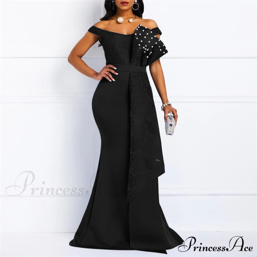 Gown Lace Elegant Embroidery Red Women Cut Low Party Beaded - - Mermaid Warm-Season Floor-Length