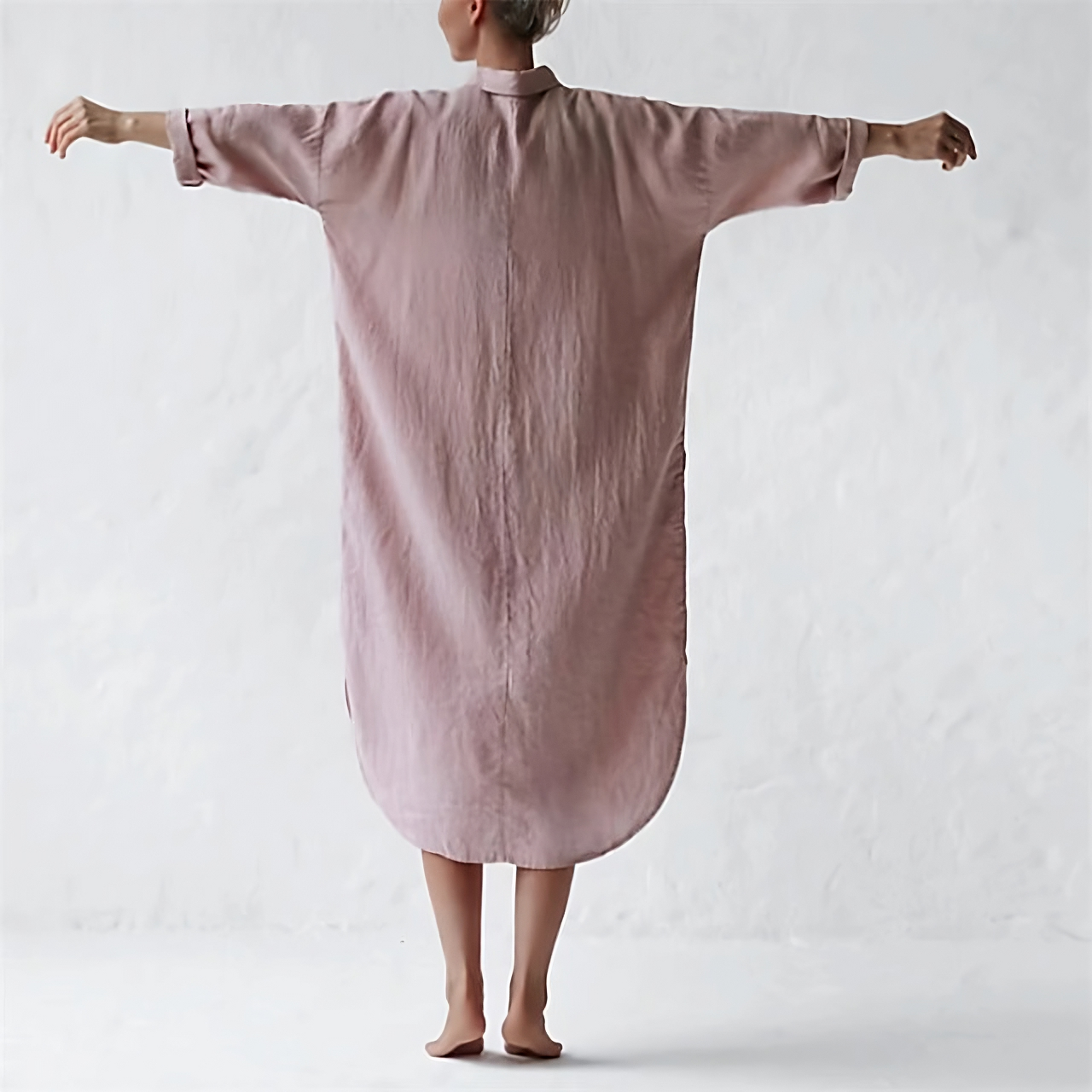 Isabel Minimalist Stylish Long Pink Dress Statement Occasion Edit