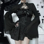 Graceful Tie Up Chiffon Top