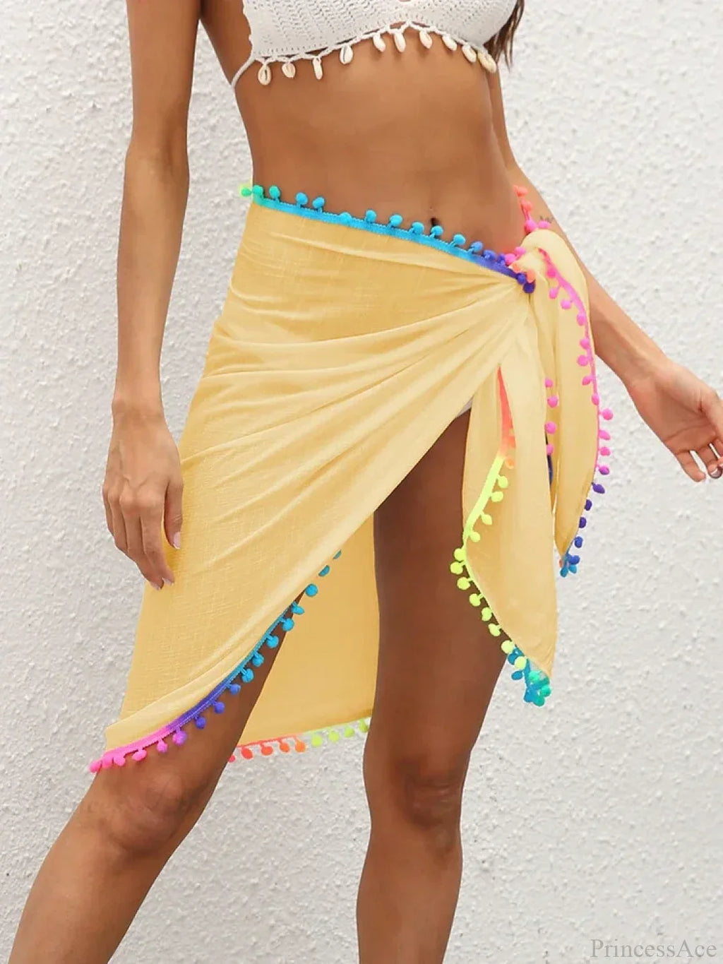 Gradient Tassel Beach Shawl Wrap Cover Up