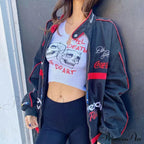 Graphic Cyber Streetwear Women Chic Sleeveless Activity Harajuku Skinny Crops Tank top