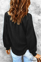 Graphic Ribbed Football Top