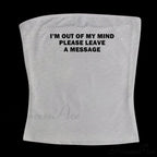 Graphic Text Stylish Cami Top