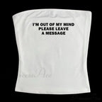 Graphic Text Stylish Cami Top
