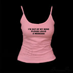 Graphic Text Stylish Cami Top