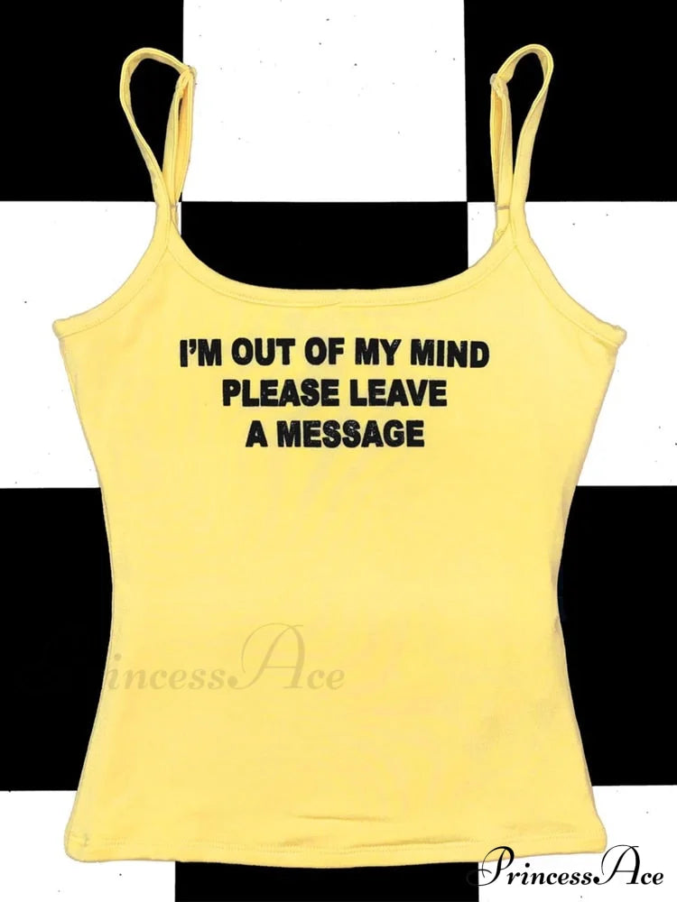 Graphic Text Stylish Cami Top