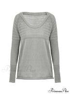 Gray Cutout Graceful Short Sleeve Tee