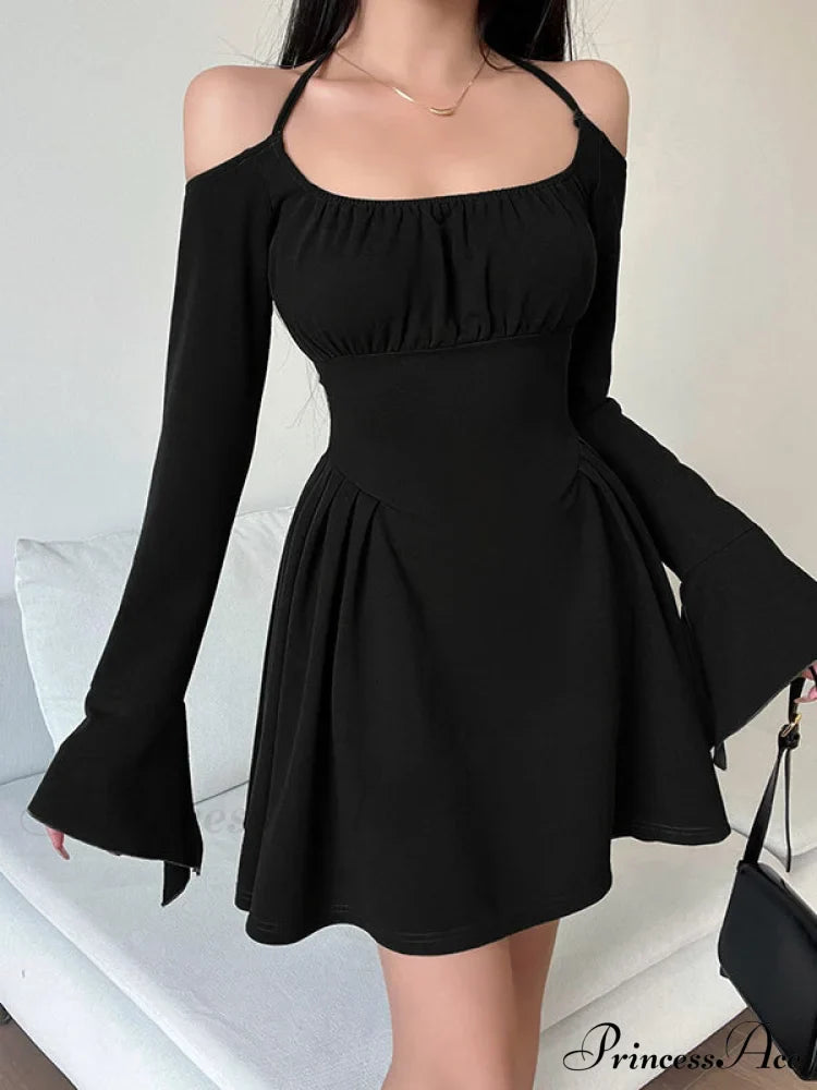 Green Cold Shoulder Dress with Fairycore Vibes