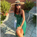 Green One Shoulder Swimsuit One Piece