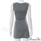 Grey Tank Stylish Mini Dress