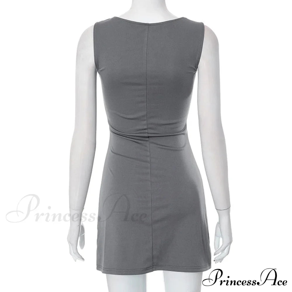 Grey Tank Stylish Mini Dress