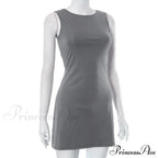 Grey Tank Stylish Mini Dress