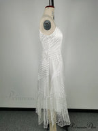 Guest Embroidered Formal Elegant Midi Warm-Season Wedding Evening Party - Backless Gown for Women Dress