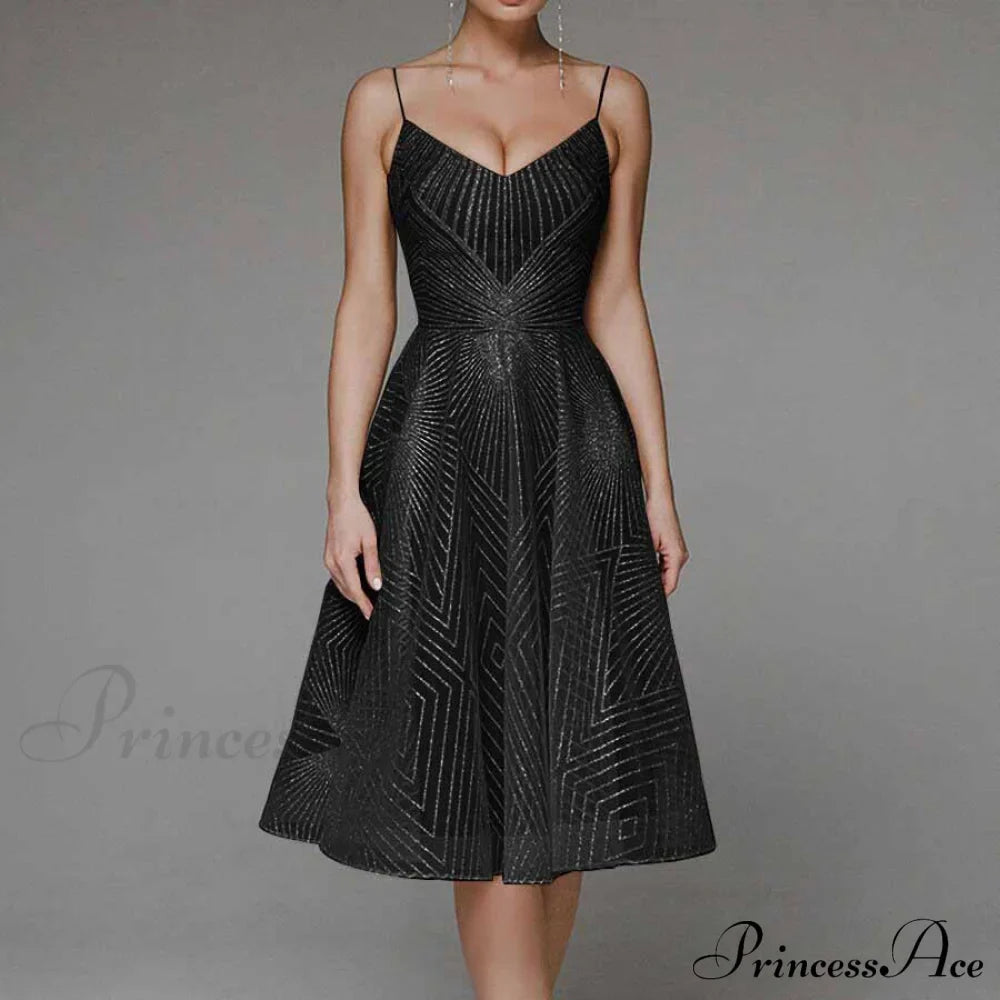 Guest Embroidered Formal Elegant Midi Warm-Season Wedding Evening Party - Backless Gown for Women Dress