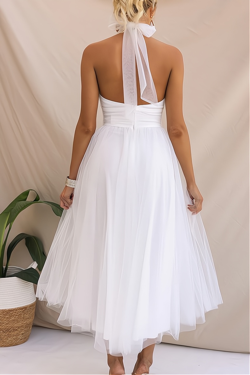Andresa Exclusive High Quality Sleeveless Party Dress for Fashionable Women Designer Edit