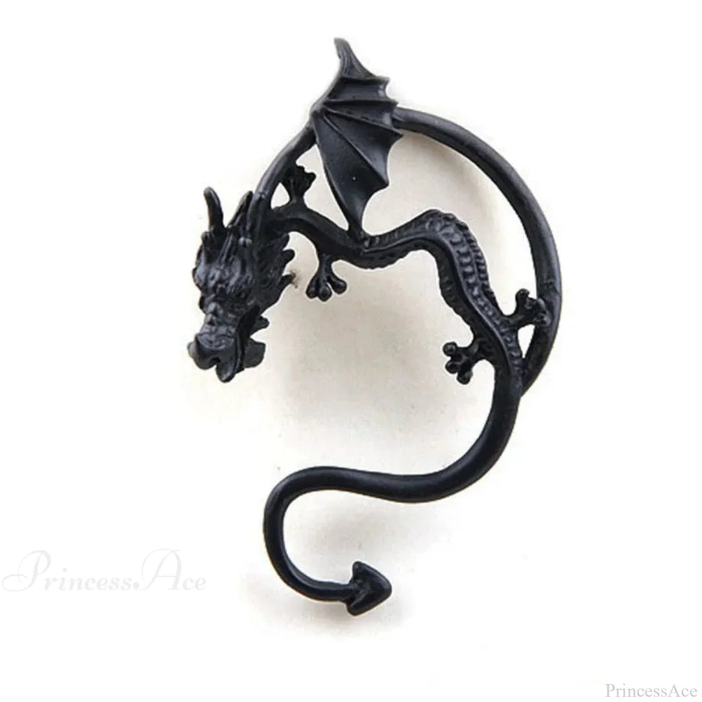 Halloween Dark Spider Amulet Stud Earring
