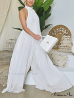 Halter Casual Graceful Maxi Dress