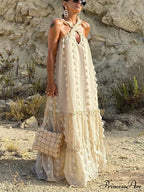 Halter Tassel Graceful Boho Dress