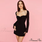 Halter Tie Graceful Mesh Patch Mini Dress