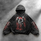 Harajuku Mysterious Printed Hoodie