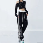 Harajuku Striped Jogging Pants