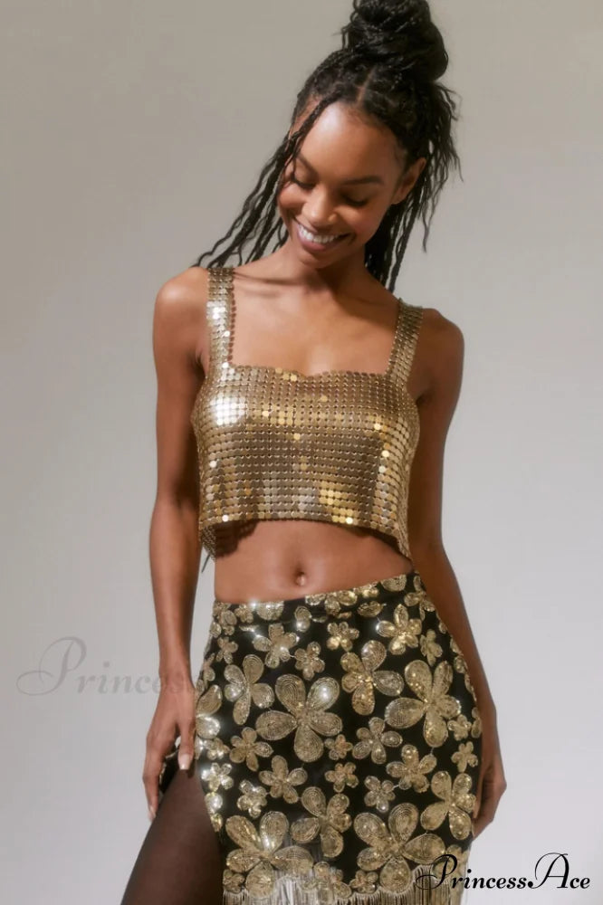 Harlow Metal Stylish Cropped Top