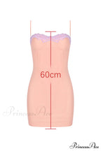 Harper Sorbet Lace Charming Trimmed Mini Dress