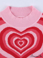 Heart Rhinestone Crop Tank