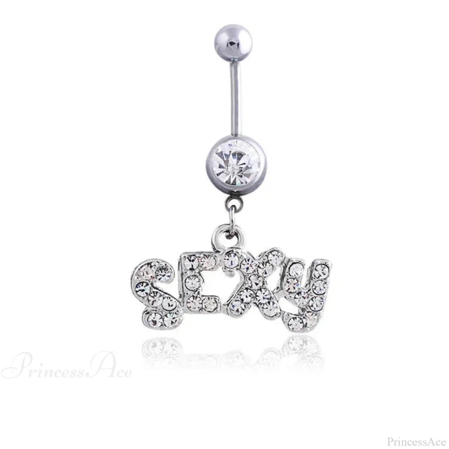 Heavenly Feathers Rose Dark Belly Ring