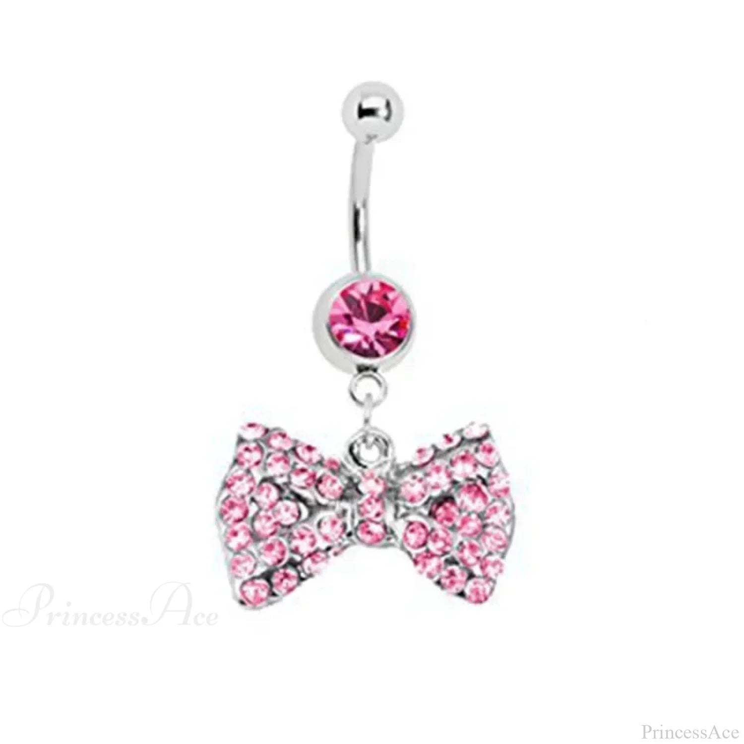 Heavenly Feathers Rose Dark Belly Ring