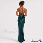 Heidi Formal Stylish Satin Lattice Dress