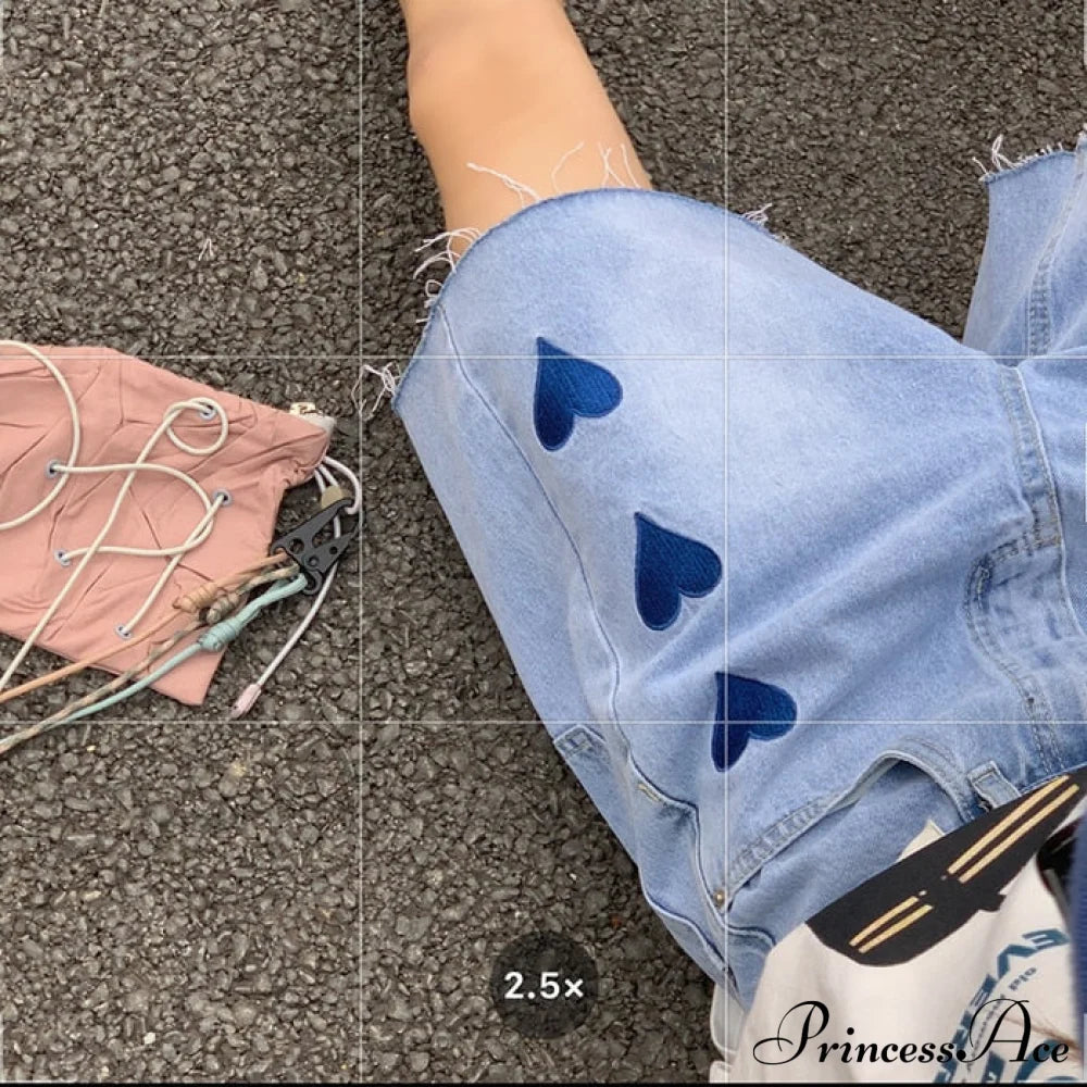 High Baggy Mom Wide Trousers Vintage Jeans Warm-Season Leg Waist Denim Women's Straight Pants