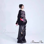 High-end Floor Length Trendy Brand Fashion Jean