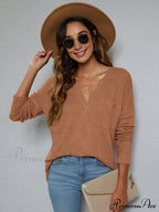 High-Low with Top Dropped Waffle-Knit Shoulder