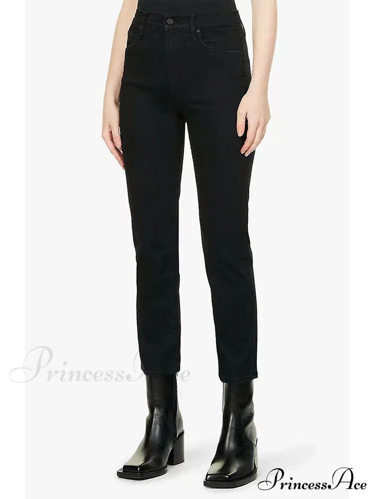 High Quality Stretch Women straight denim casual fashion ankle-length Fall Winter new Jean