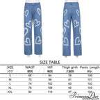 High Street Variegated Patchwork Jeans