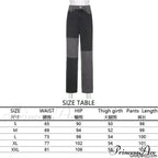 High Street Variegated Patchwork Jeans