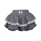 High Waist Cake Lace Vintage Skirt
