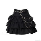 High Waist Cake Lace Vintage Skirt