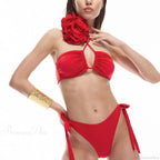 High Waist Cross Halter Bikini Set