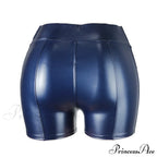High Waist Faux Leather Shorts