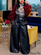 High Waist Pocket Trendy Straight Leg Pants