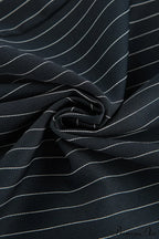High Waist Striped Wide Leg Tailored Pants