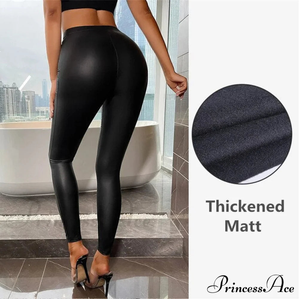 High Waist Trousers Slim Legging